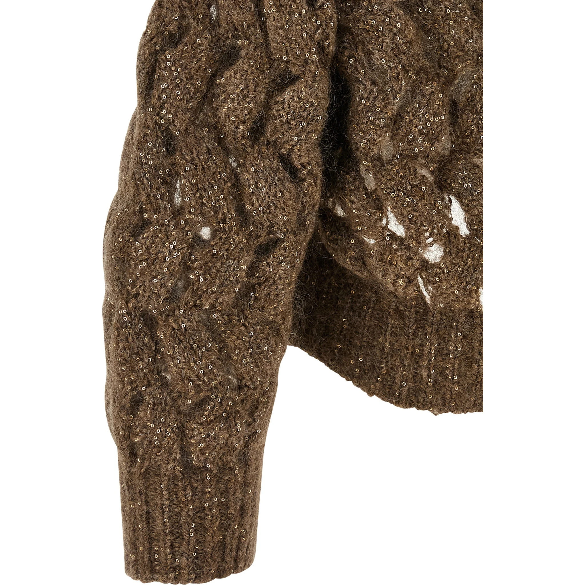 Brown Wool Cardigan