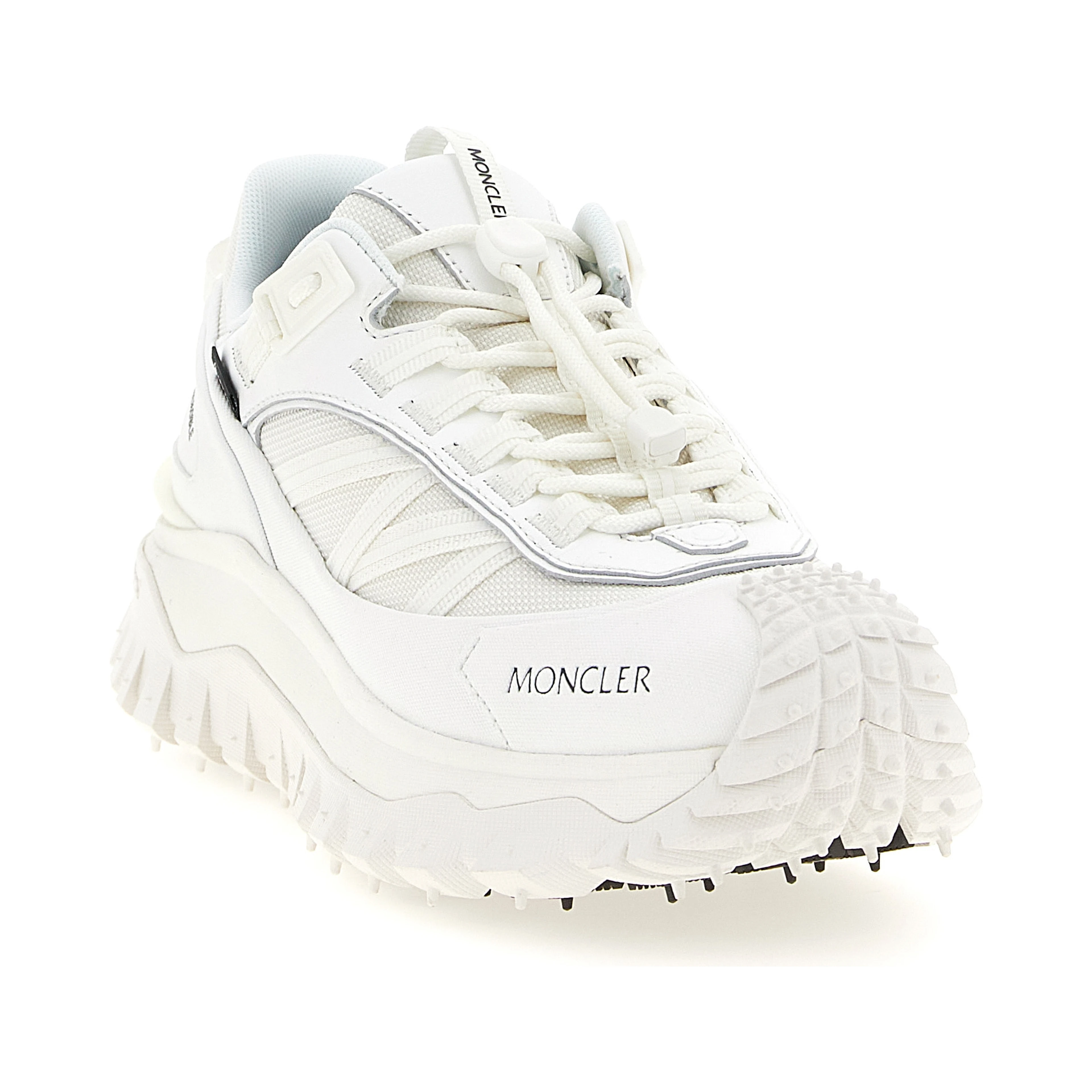 White Polyamide Athletic Sneakers