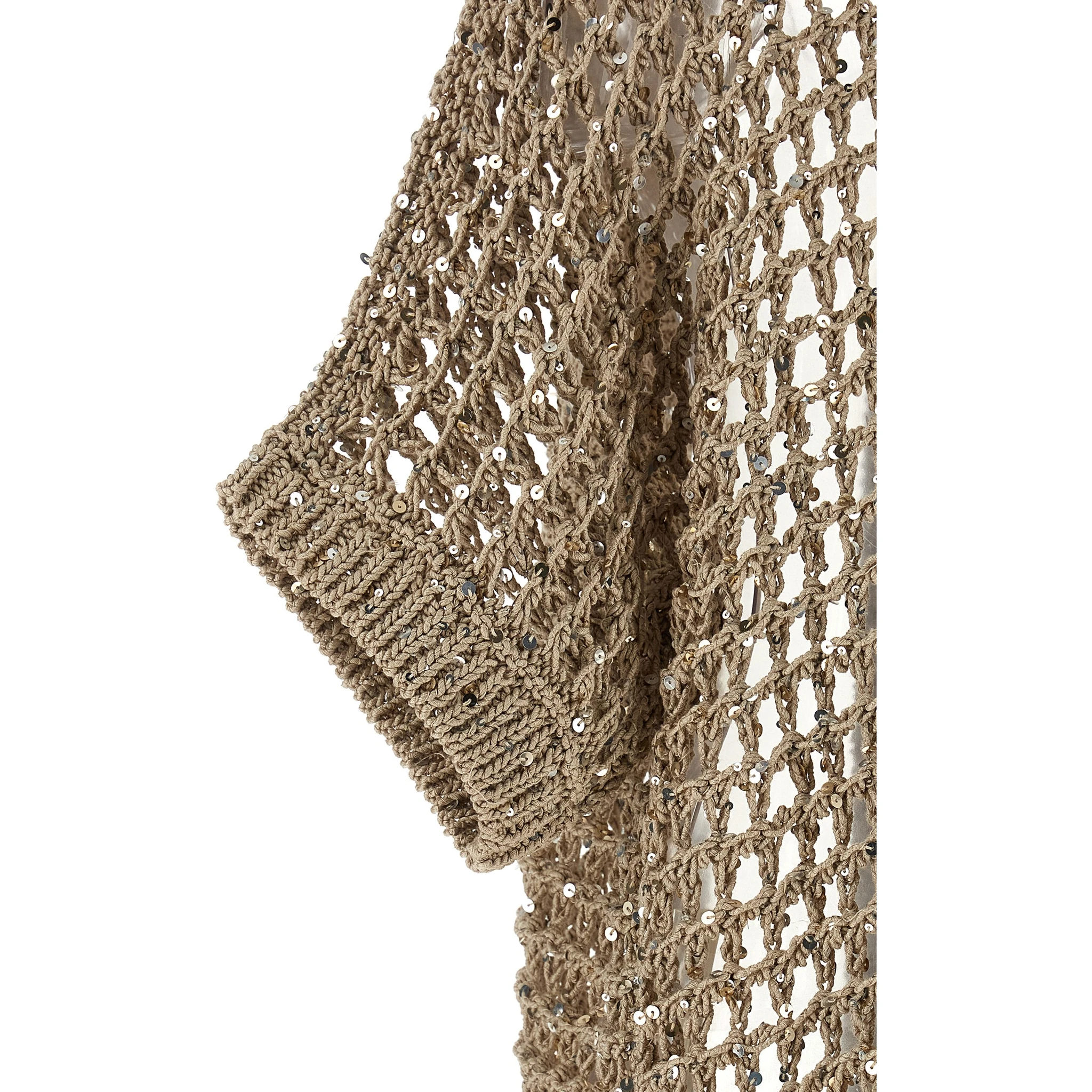 Beige Cotton Cardigan