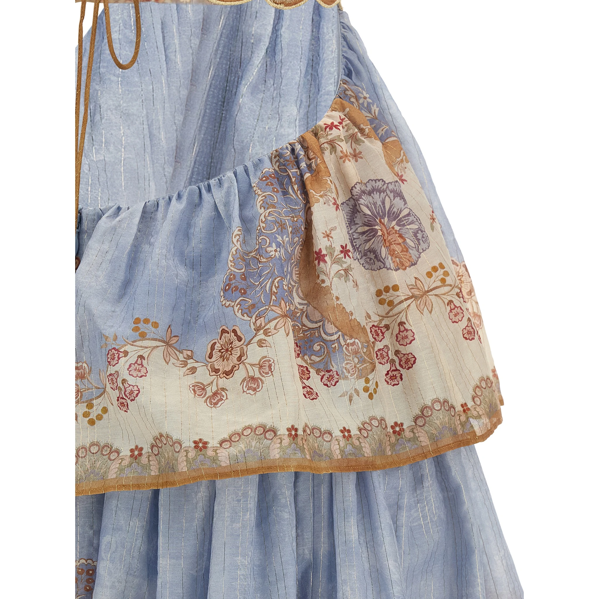 Blue Cotton Long Dress