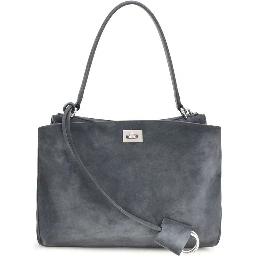 Gray Calf Leather Bos Taurus Shoulder Bag