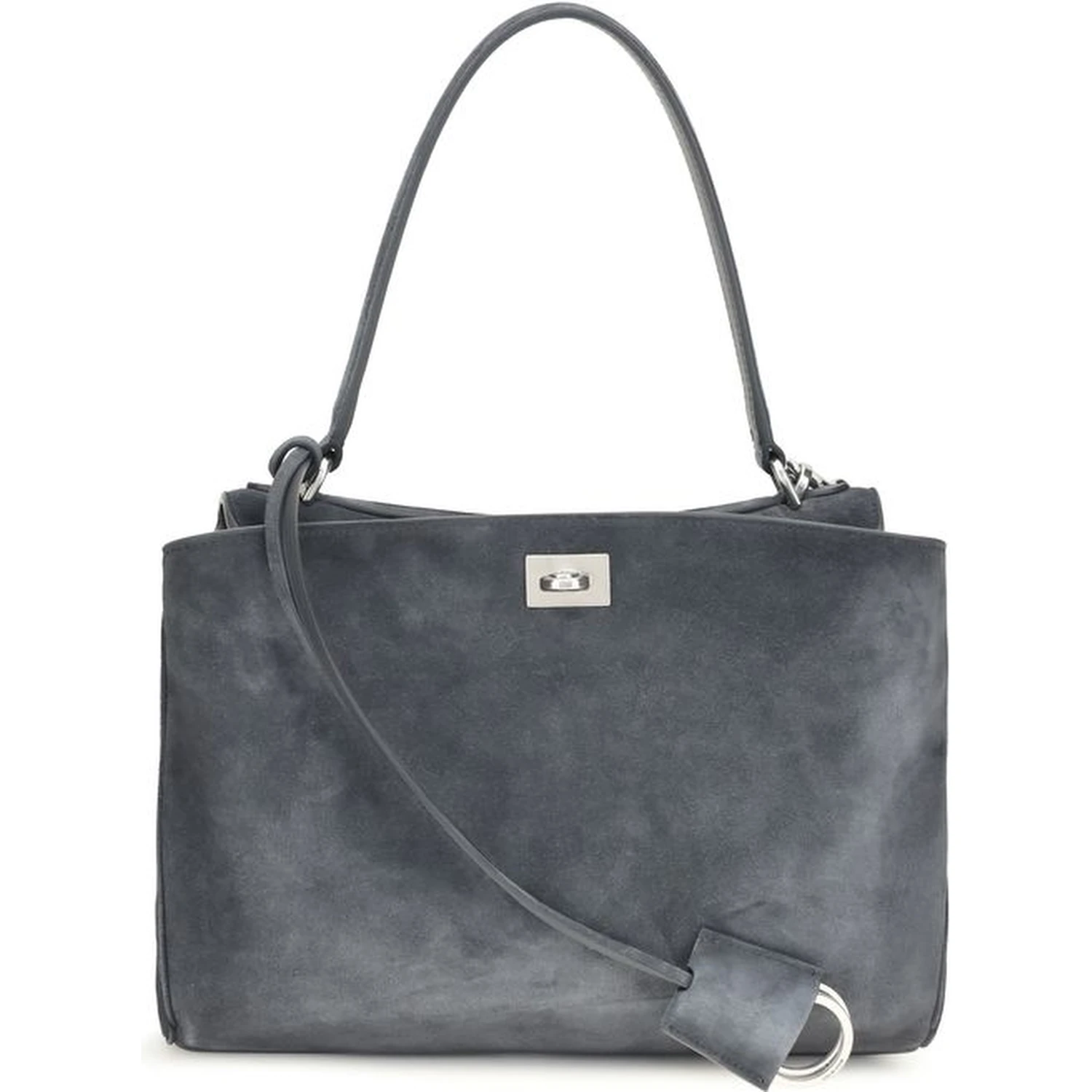 Gray Calf Leather Bos Taurus Shoulder Bag