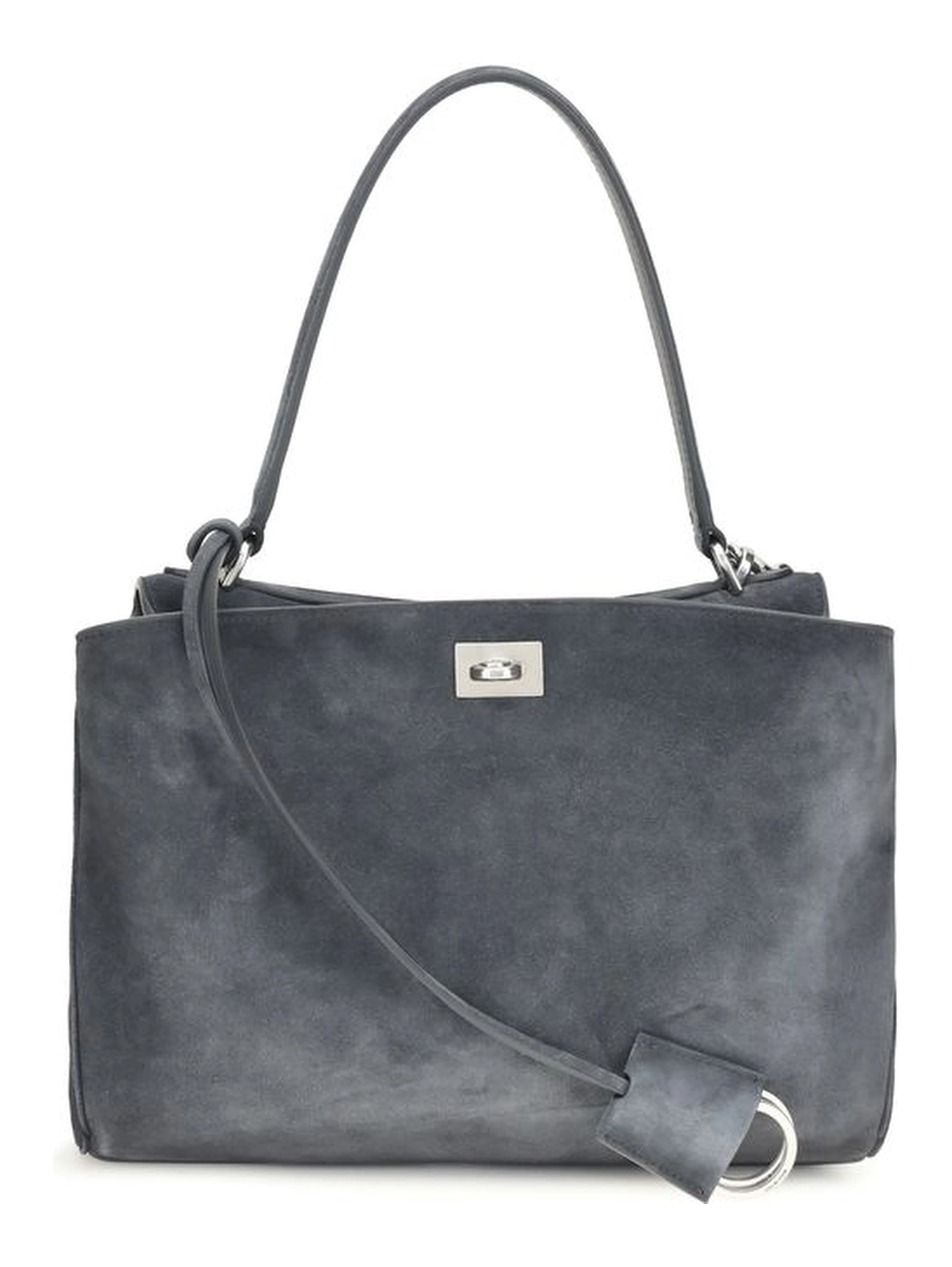 Gray Calf Leather Bos Taurus Shoulder Bag