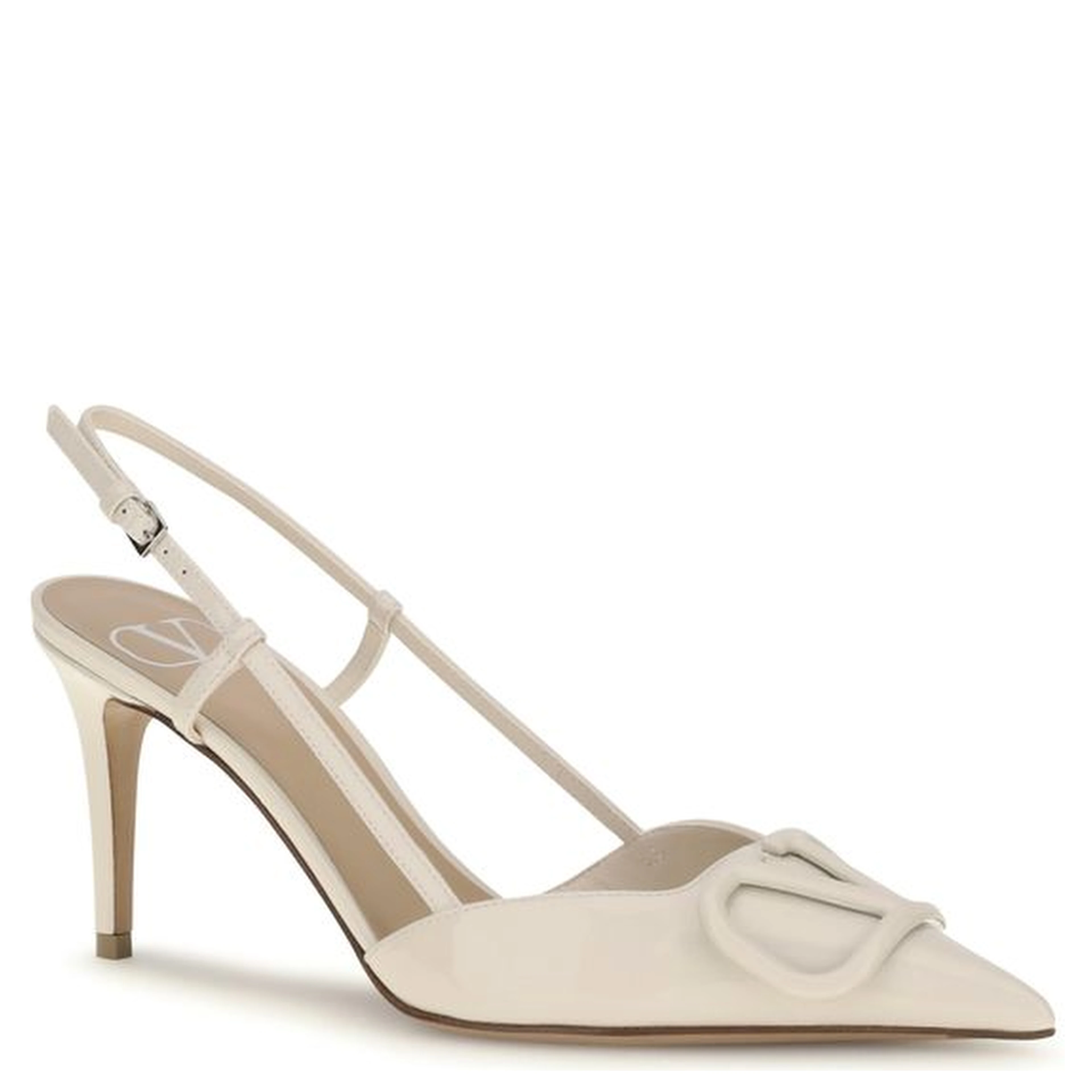 Beige Calf Leather Bos Taurus High Heel Pumps