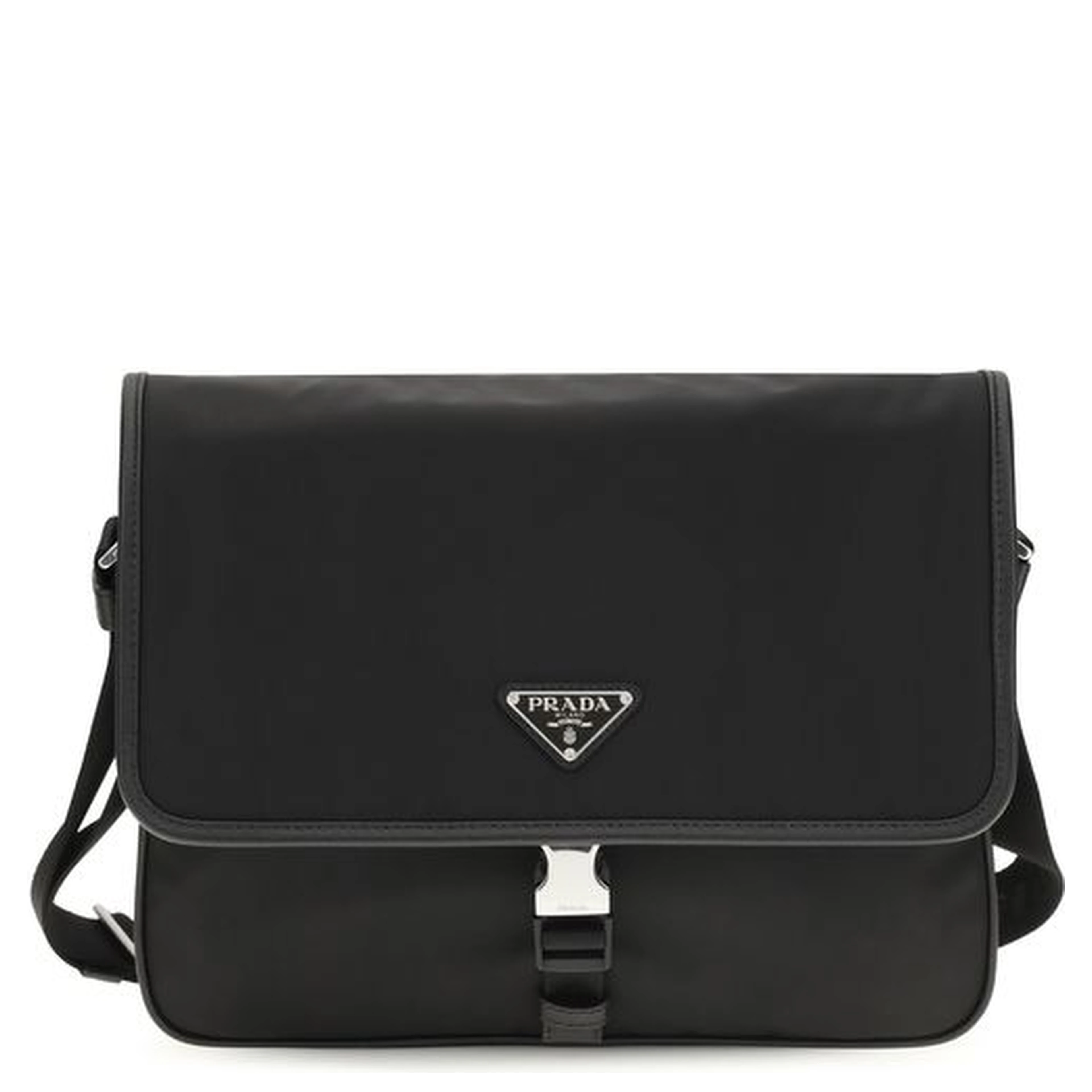 Black Recycled Polyamide Shoulder Bag