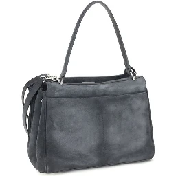 Gray Calf Leather Bos Taurus Shoulder Bag