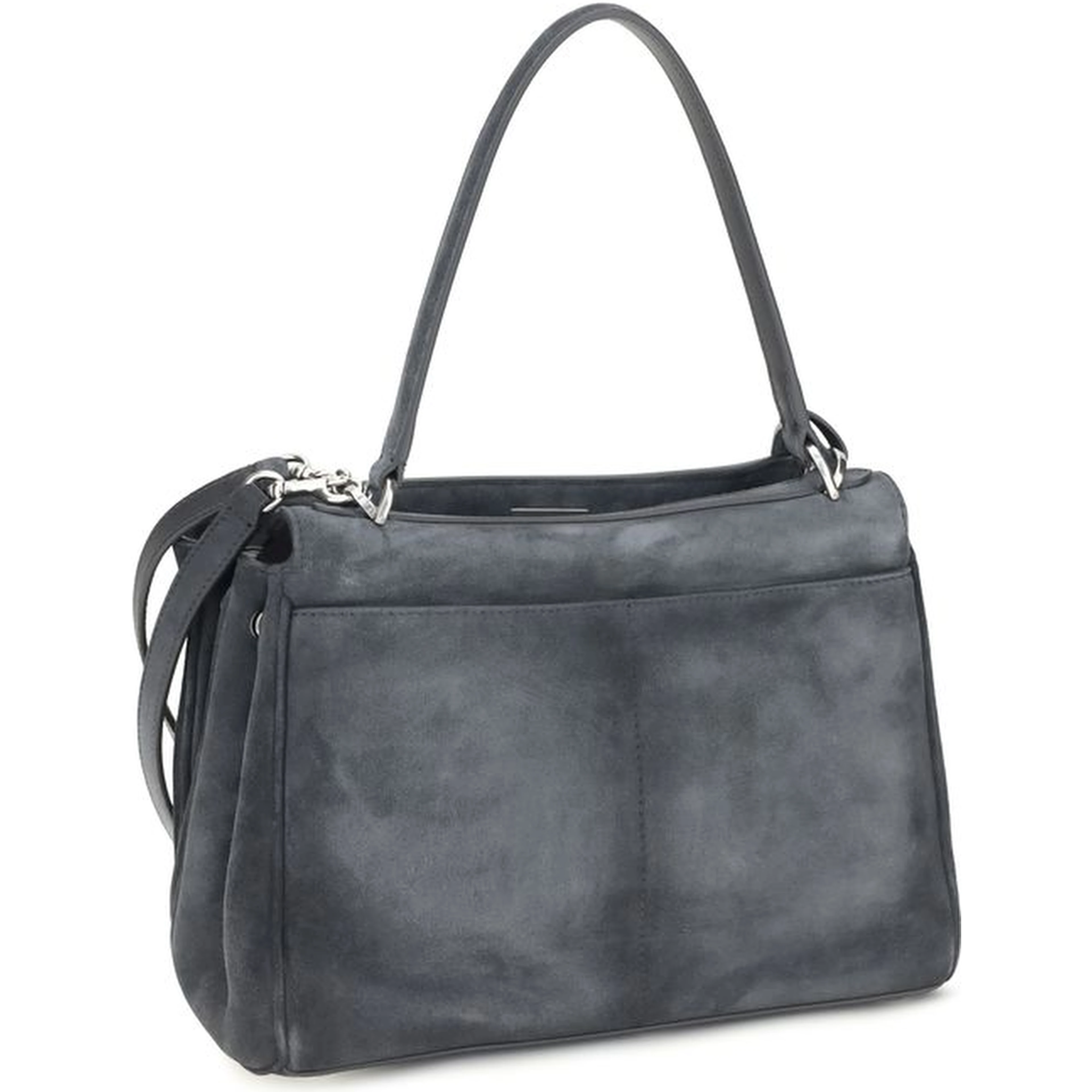 Gray Calf Leather Bos Taurus Shoulder Bag