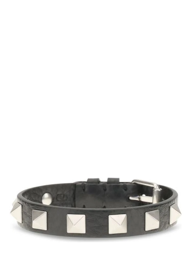 Black Calf Leather Bos Taurus Bracelet