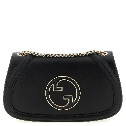 Black Calfskin Shoulder Bag