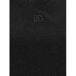 Black Cotton Sleeveles T-Shirt