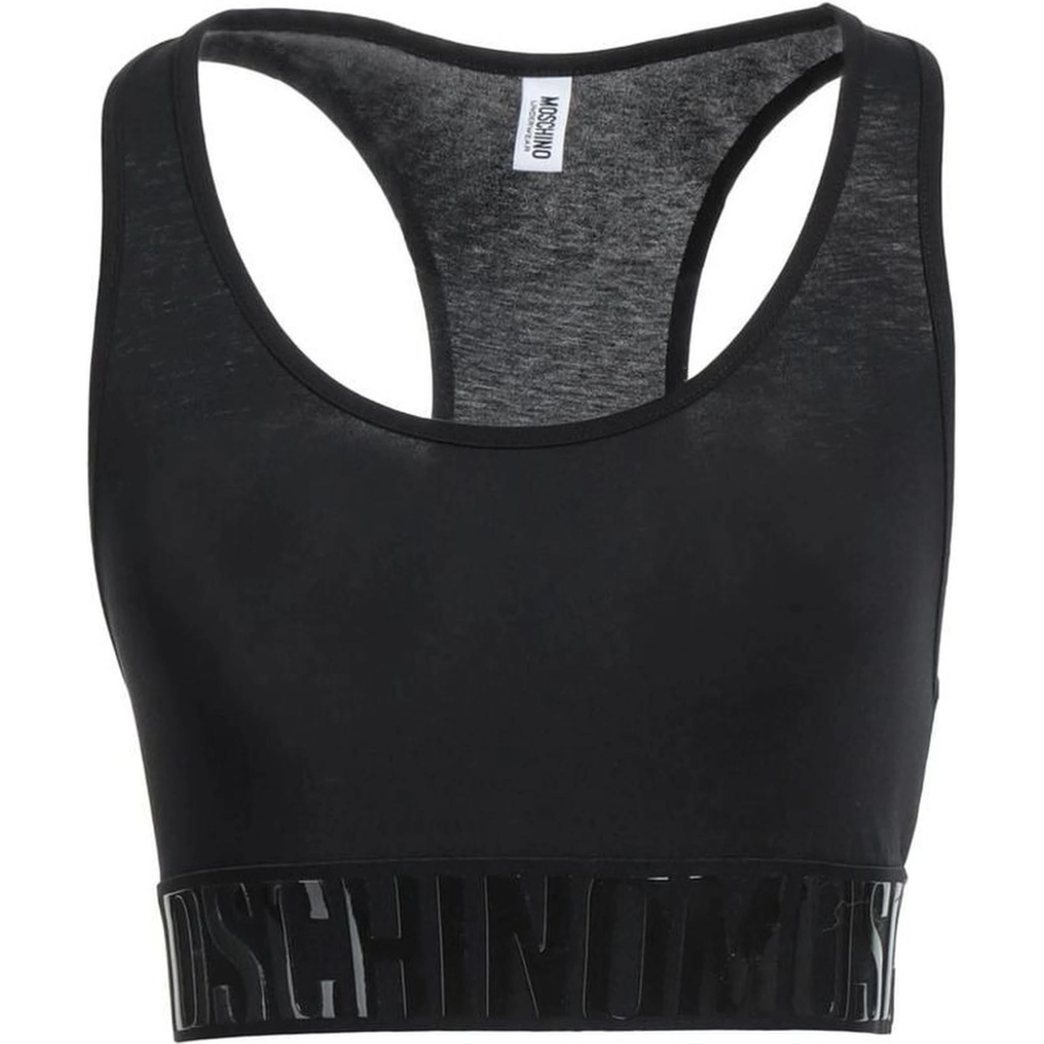 Black Cotton Sport Bra