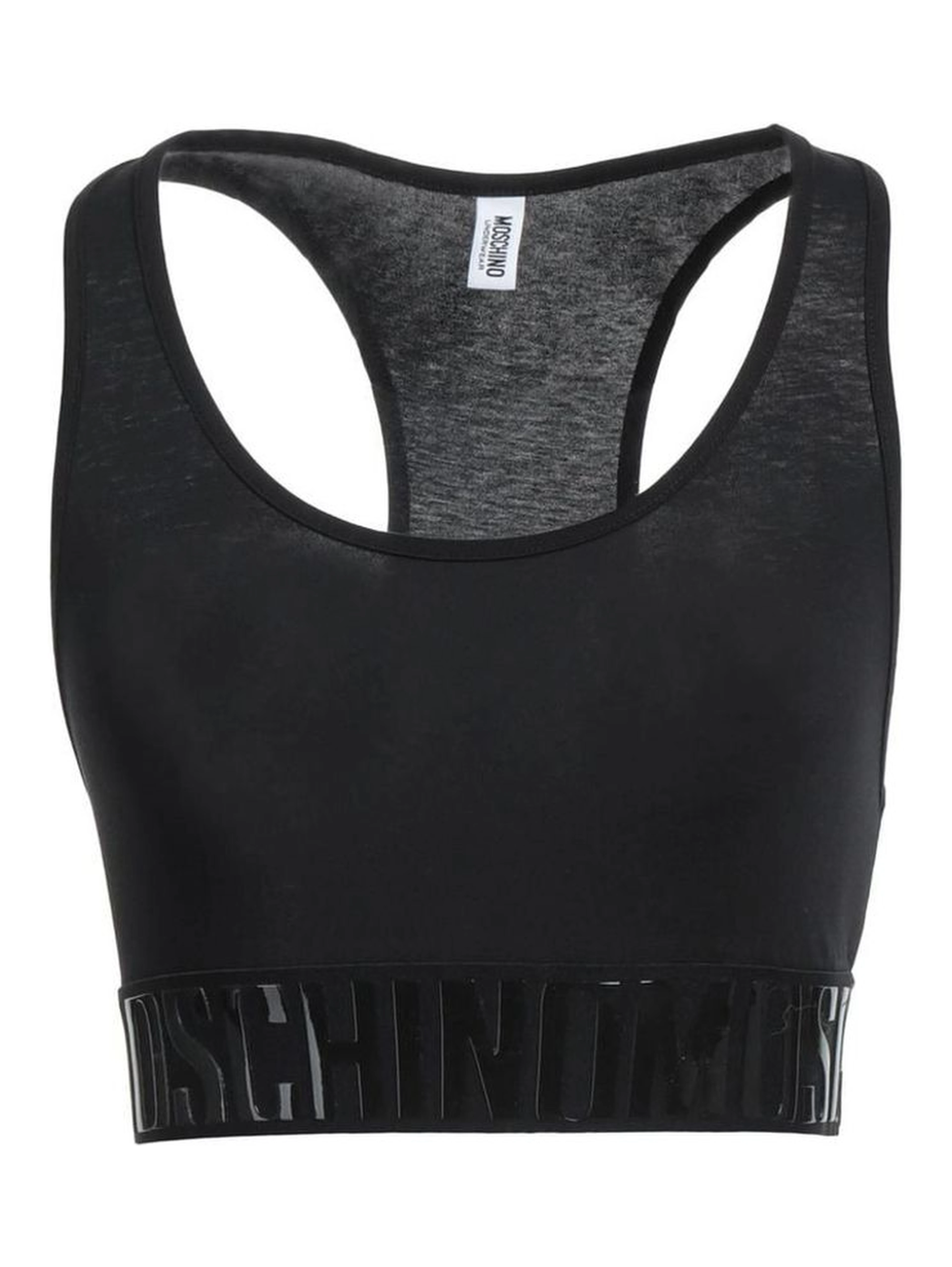 Black Cotton Sport Bra
