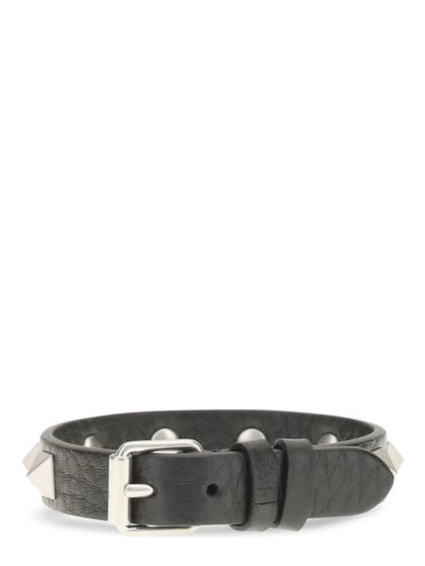 Black Calf Leather Bos Taurus Bracelet