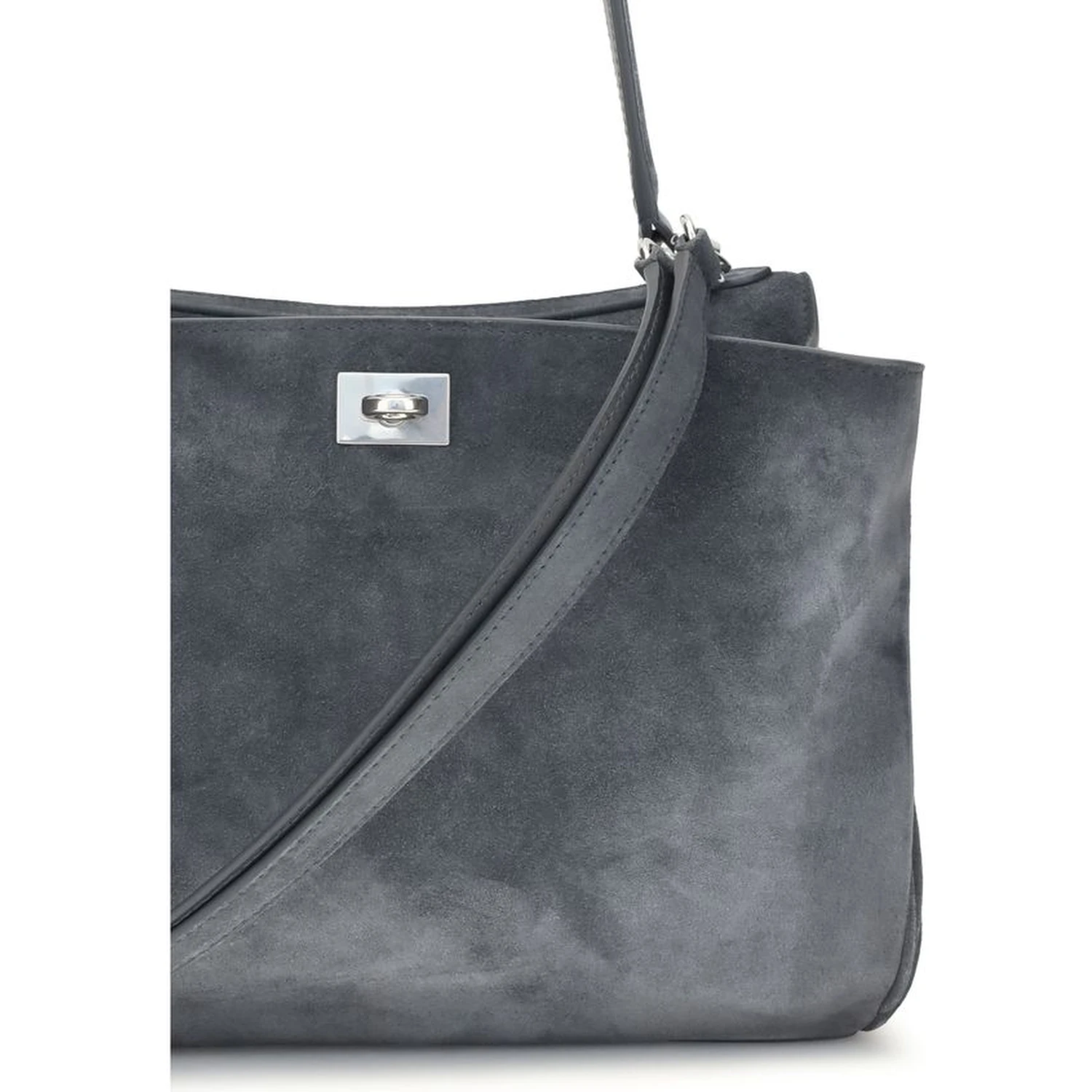 Gray Calf Leather Bos Taurus Shoulder Bag