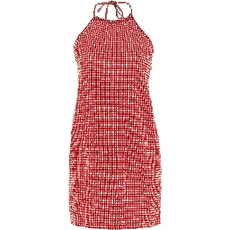 Multicolor Polyester Short Dress