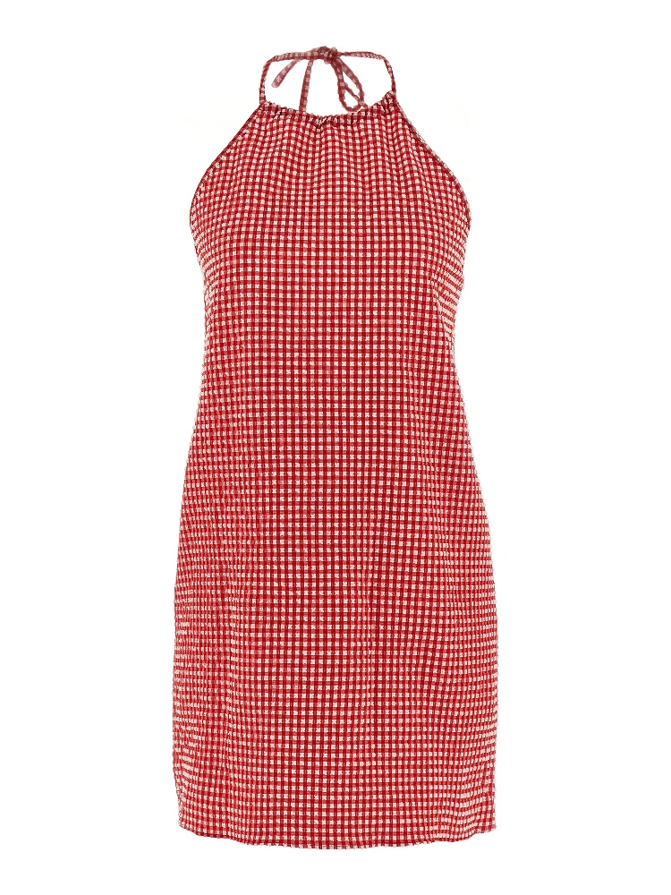 Multicolor Polyester Short Dress