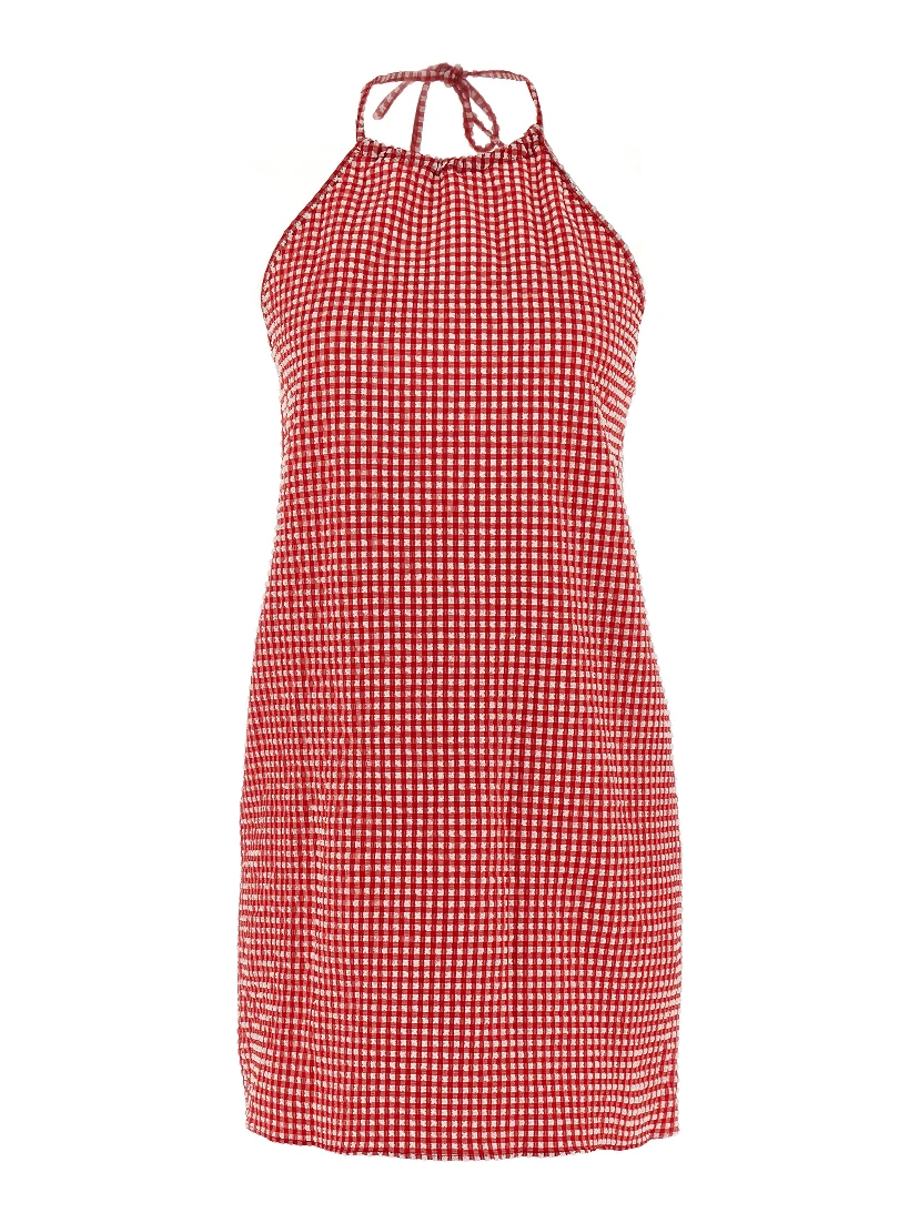 Multicolor Polyester Short Dress