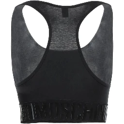 Black Cotton Sport Bra