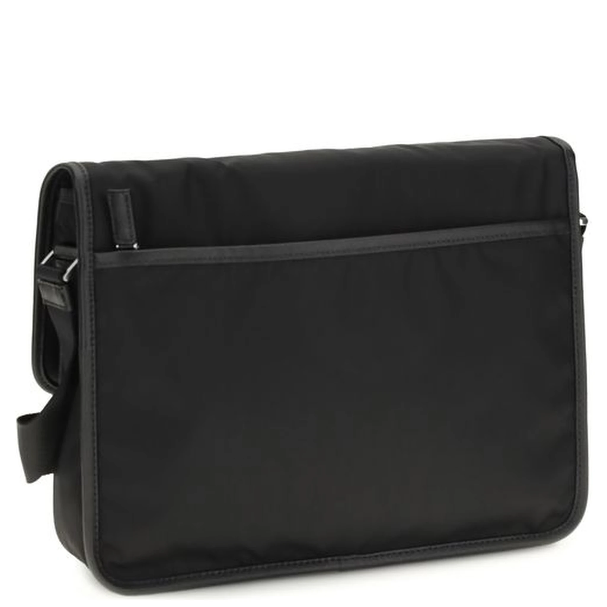 Black Recycled Polyamide Shoulder Bag