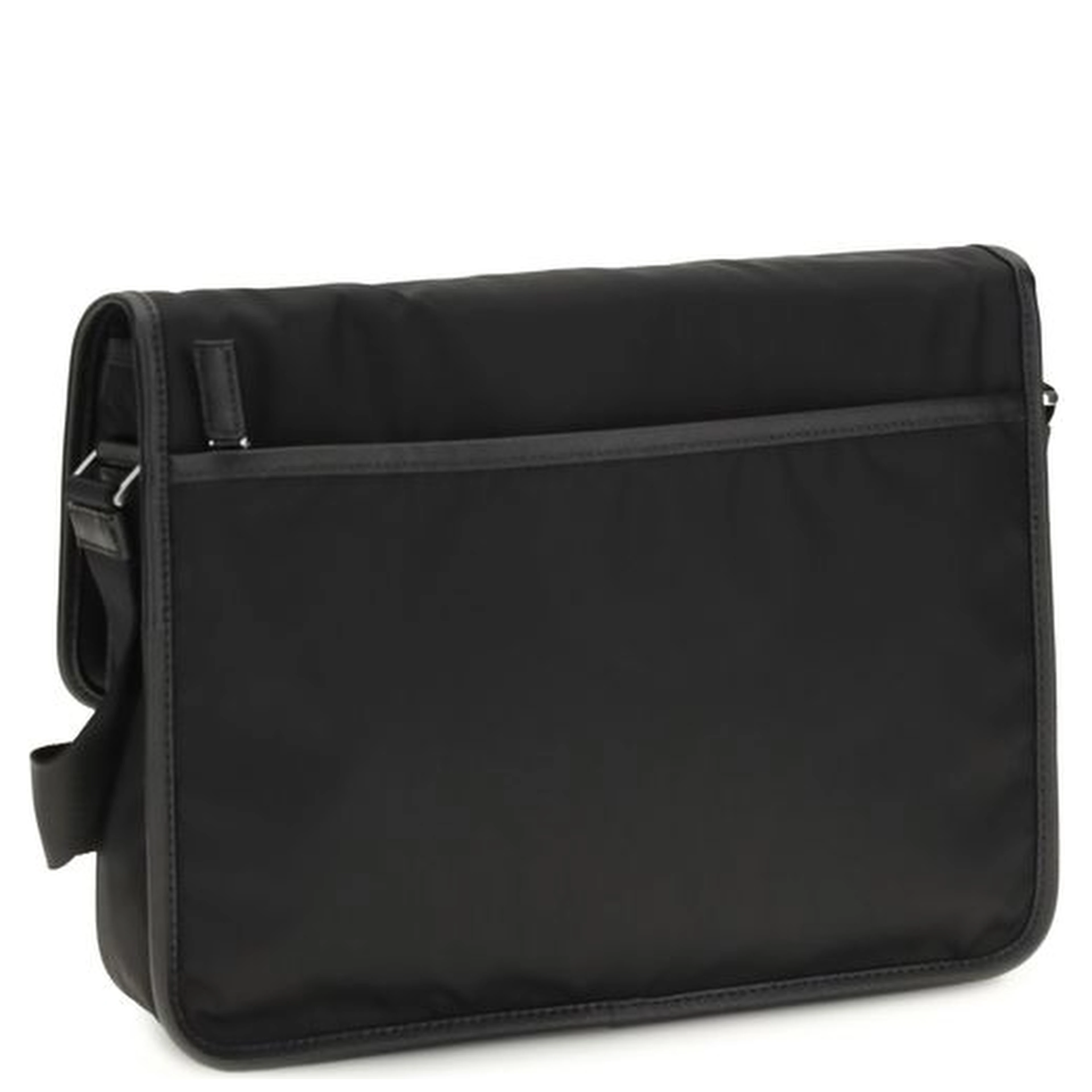 Black Recycled Polyamide Shoulder Bag