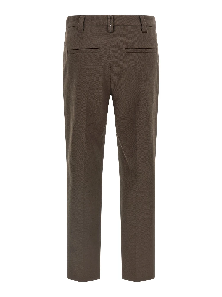 Brown Cotton Casual Pants alternative
