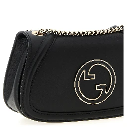 Black Calfskin Shoulder Bag