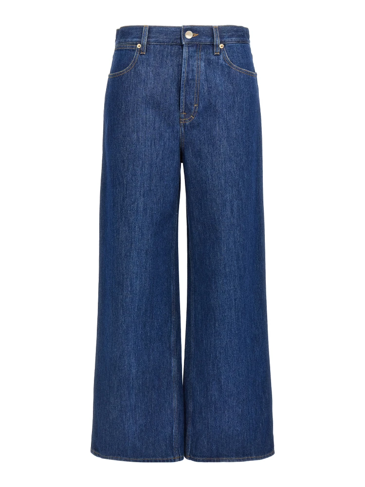 Blue Cotton Relaxed Fit Jeans