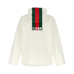 White Cotton Shell Jacket