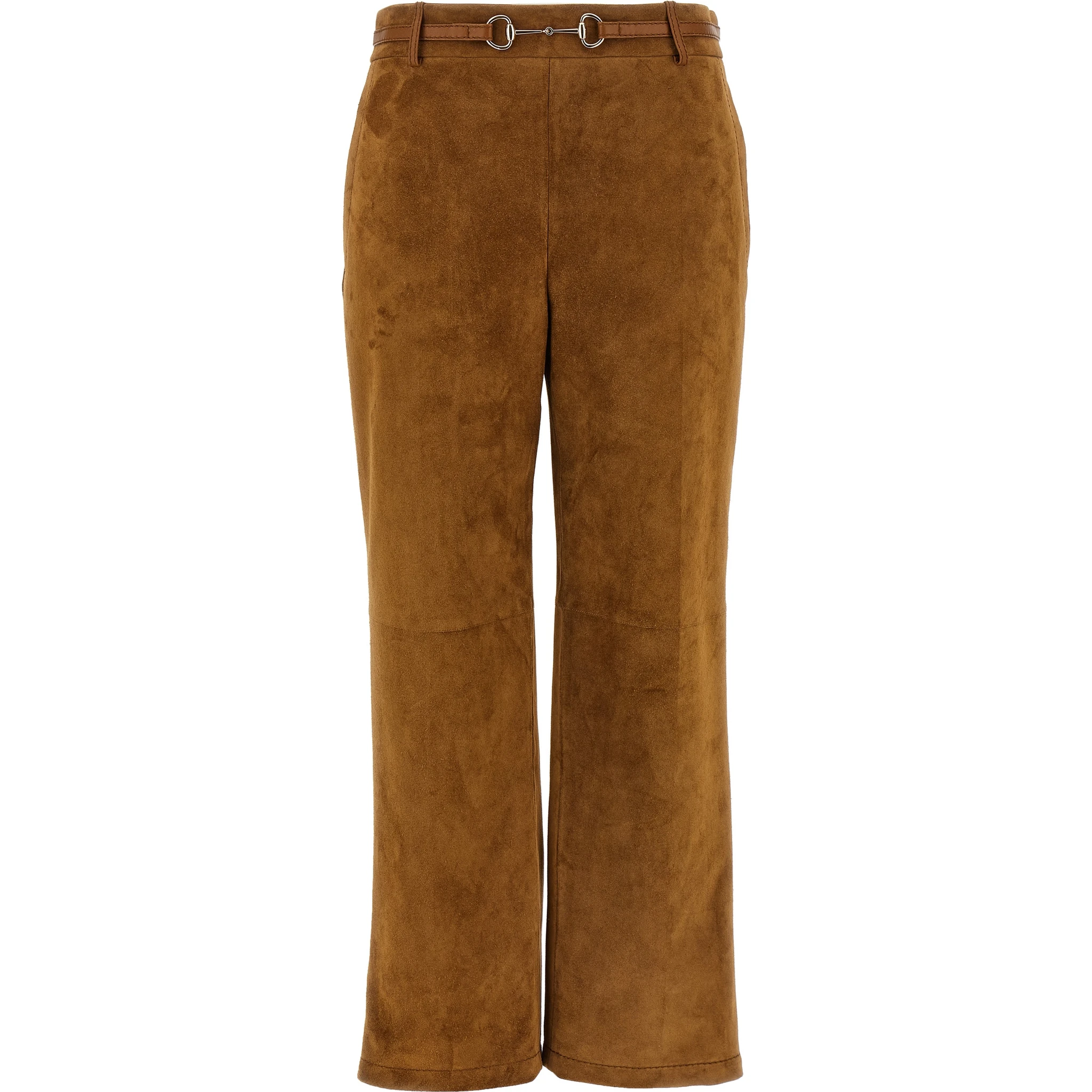 Brown Calfskin Pants