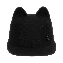 Black Rabbit Fur Cap (Baseball Hat)