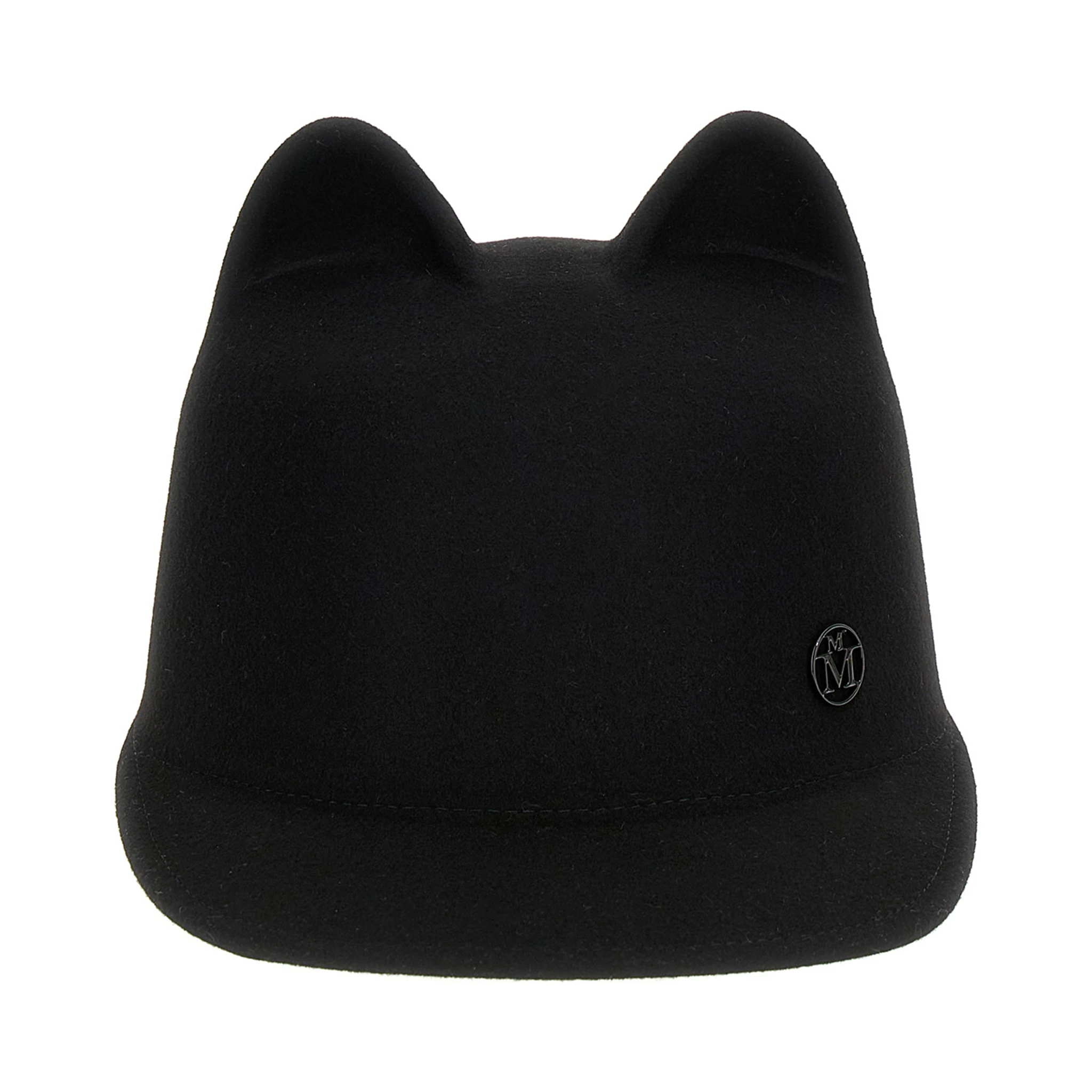 Black Rabbit Fur Cap (Baseball Hat)