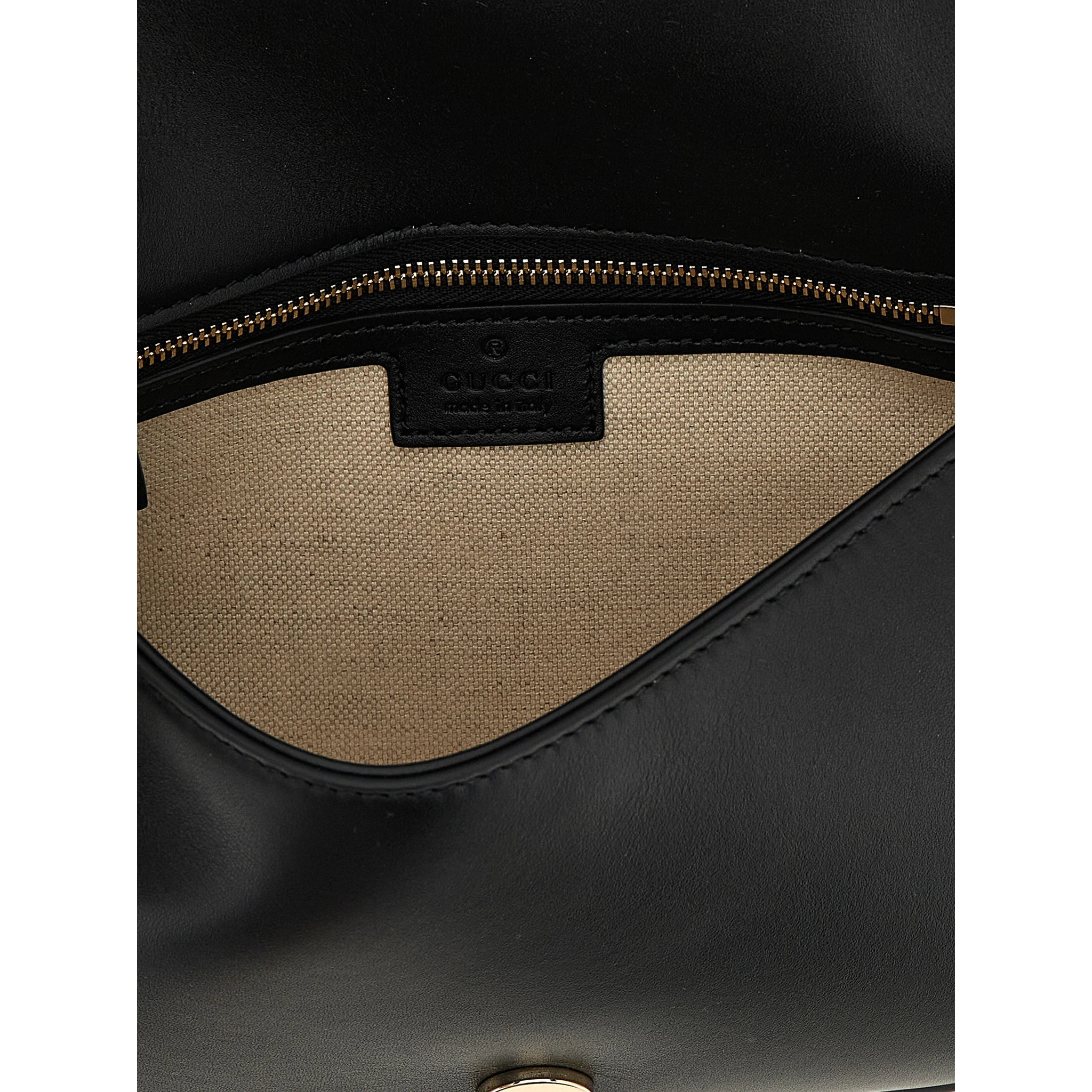 Black Calfskin Shoulder Bag