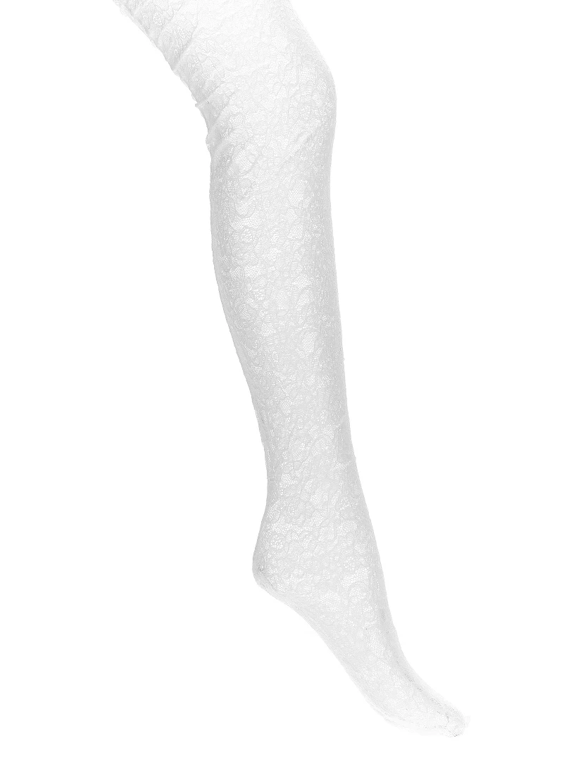 White Polyamide Socks