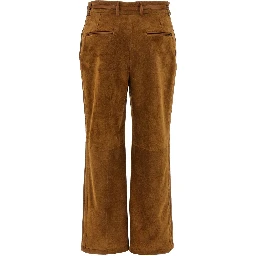 Brown Calfskin Pants
