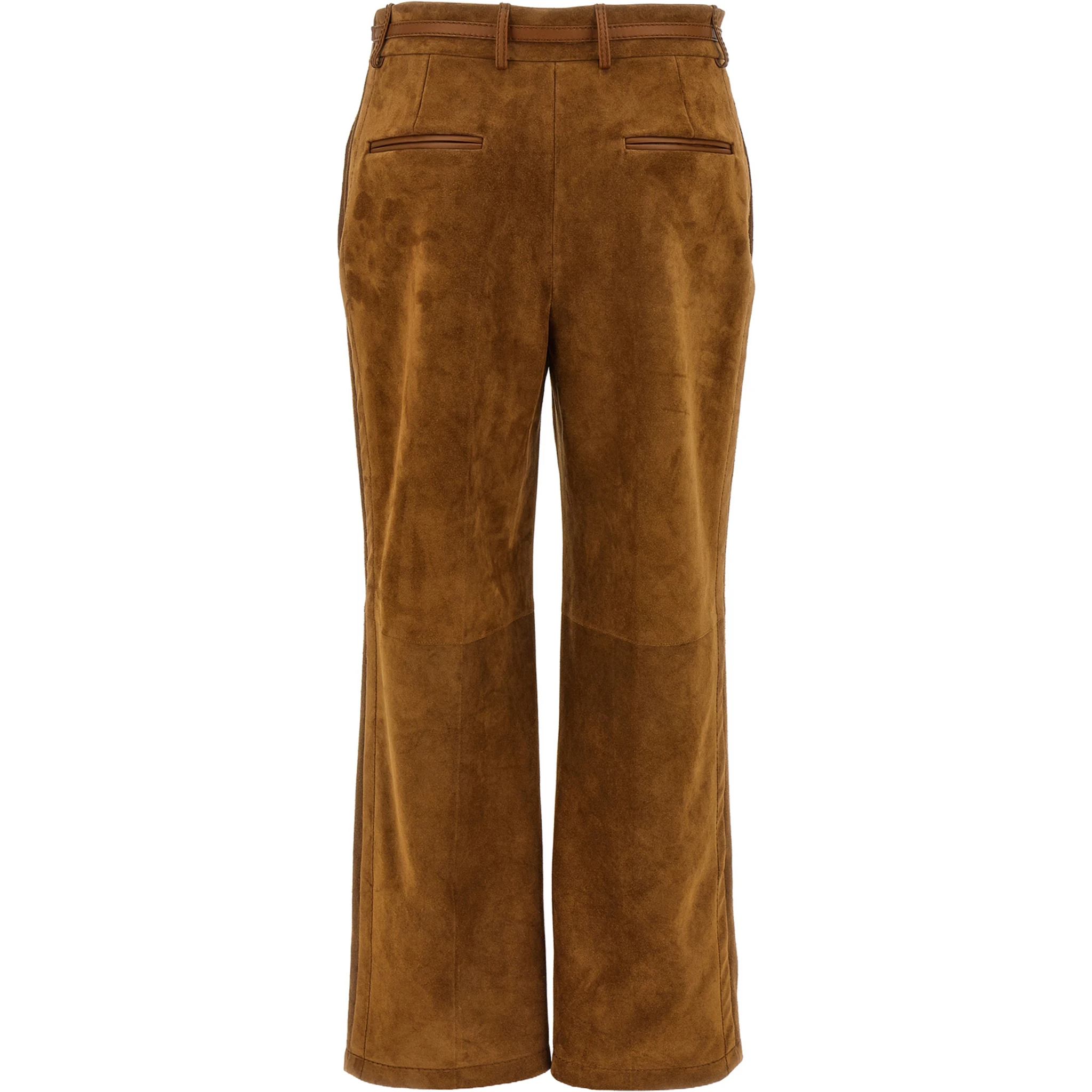 Brown Calfskin Pants