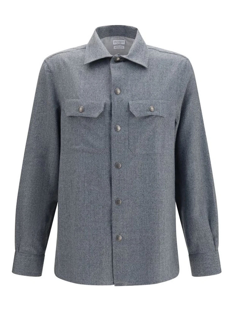 Gray Wool Oves Aries Shirt