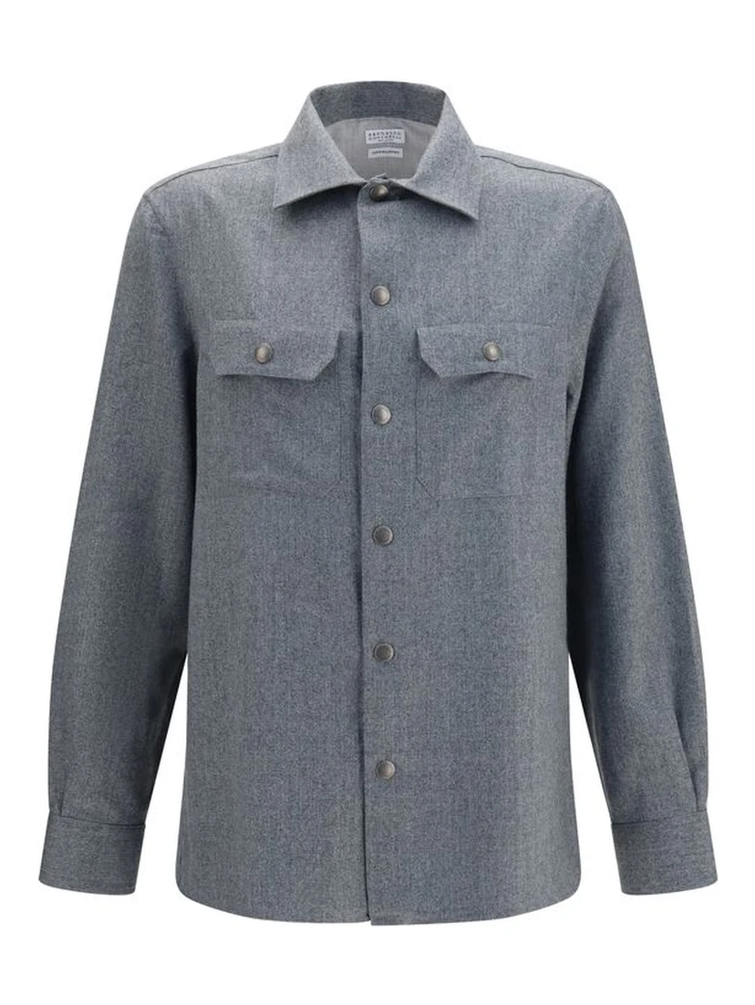 Gray Wool Oves Aries Shirt