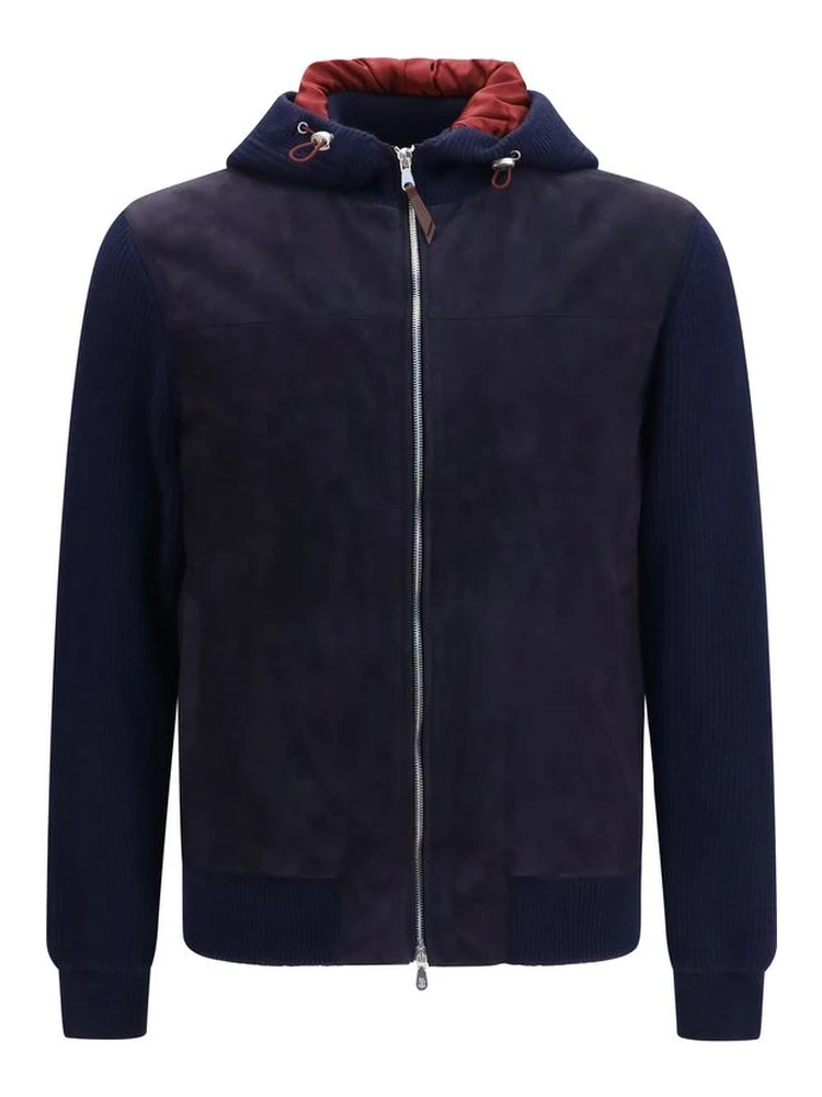 Blue Wool Oves Aries Full-Length Jacket