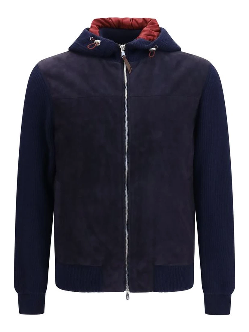 Blue Wool Oves Aries Full-Length Jacket