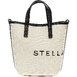 Beige Polyamide Tote Bag
