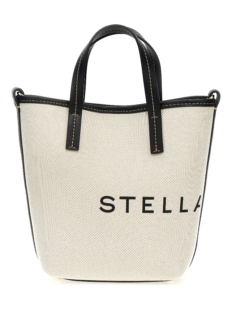 Beige Polyamide Tote Bag