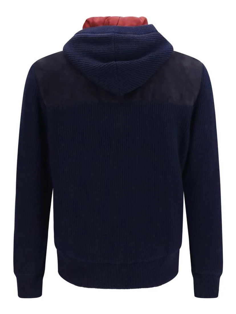 Blue Wool Oves Aries Full-Length Jacket