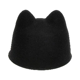Black Rabbit Fur Cap (Baseball Hat)