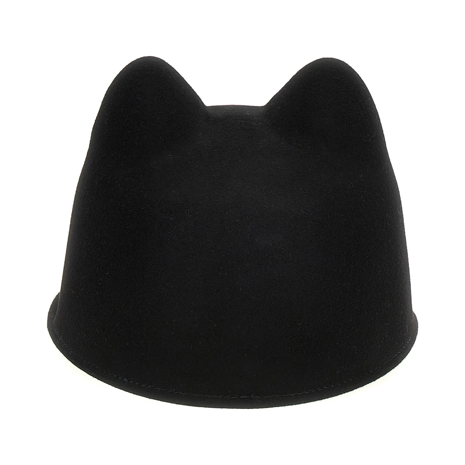 Black Rabbit Fur Cap (Baseball Hat)