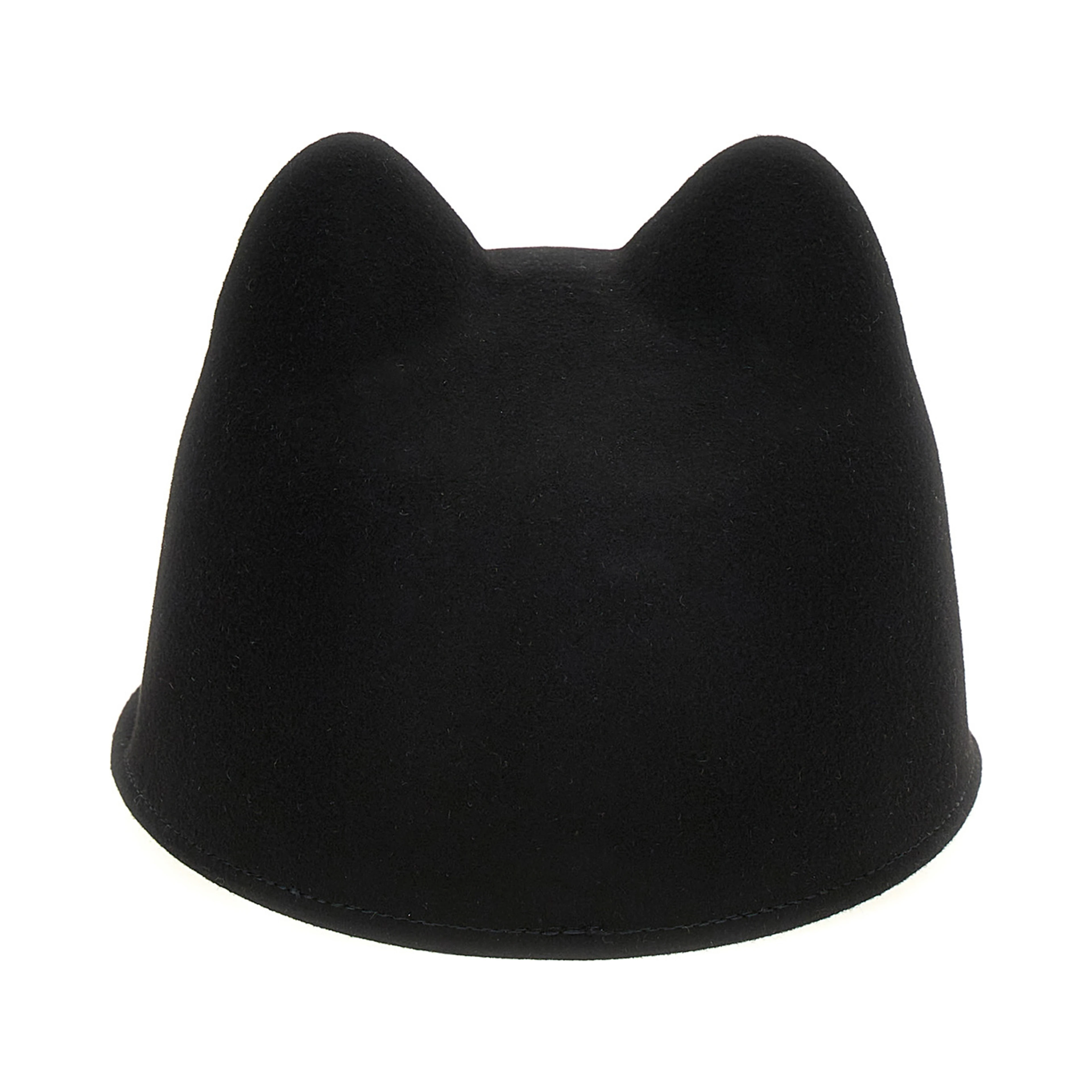 Black Rabbit Fur Cap (Baseball Hat)