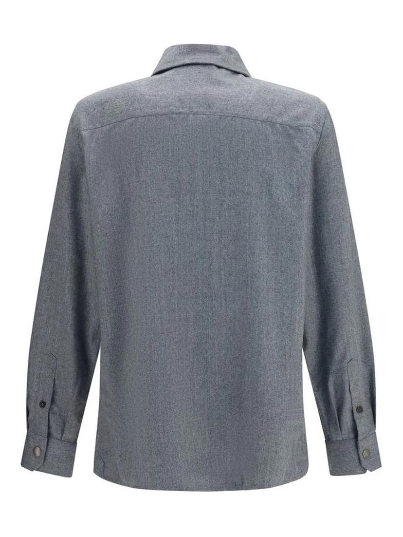 Gray Wool Oves Aries Shirt