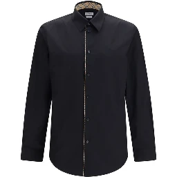 Black Cotton Dress Shirt