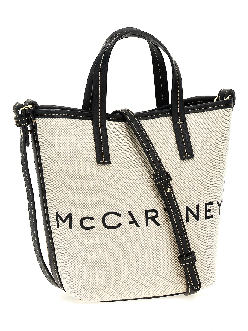 Beige Polyamide Tote Bag