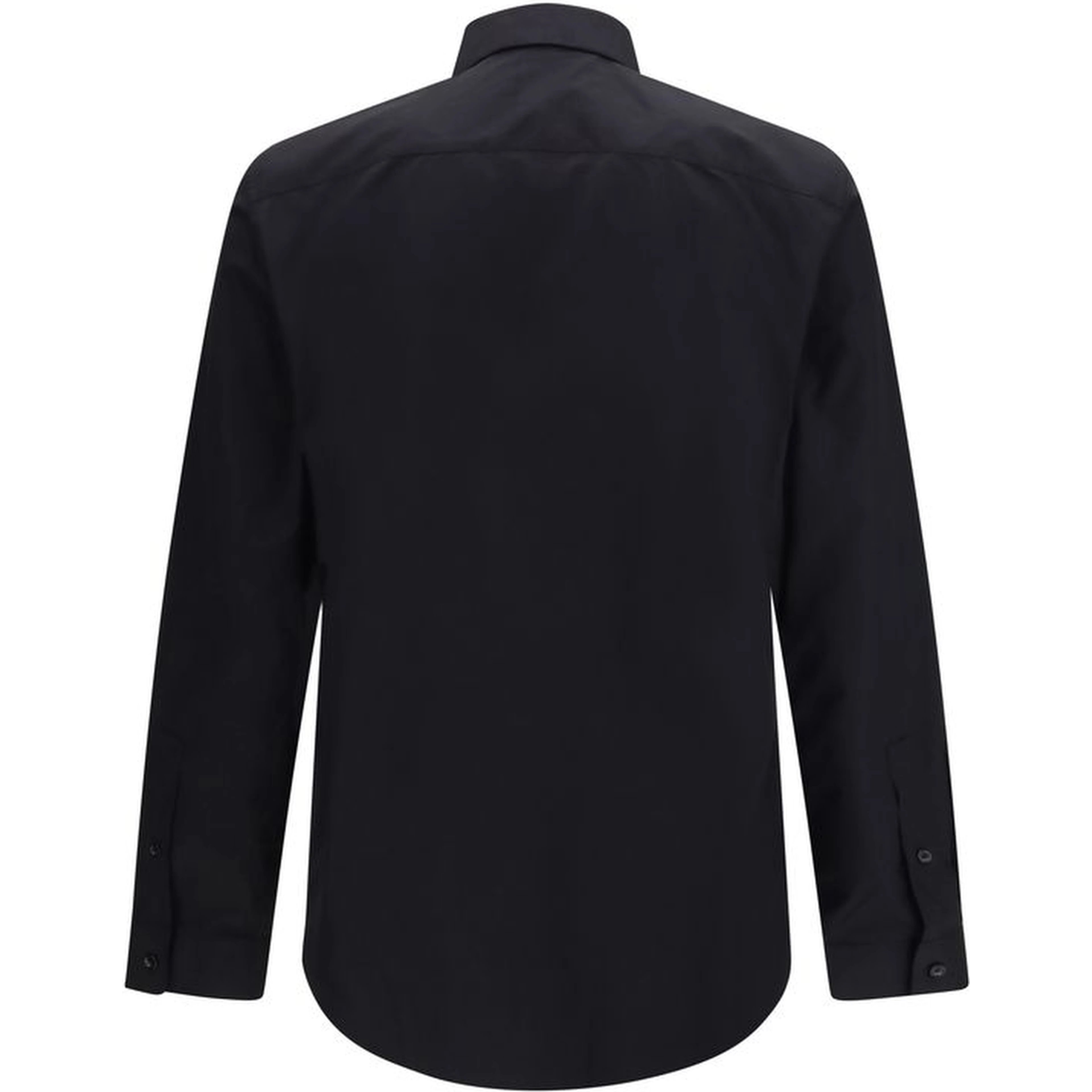 Black Cotton Dress Shirt