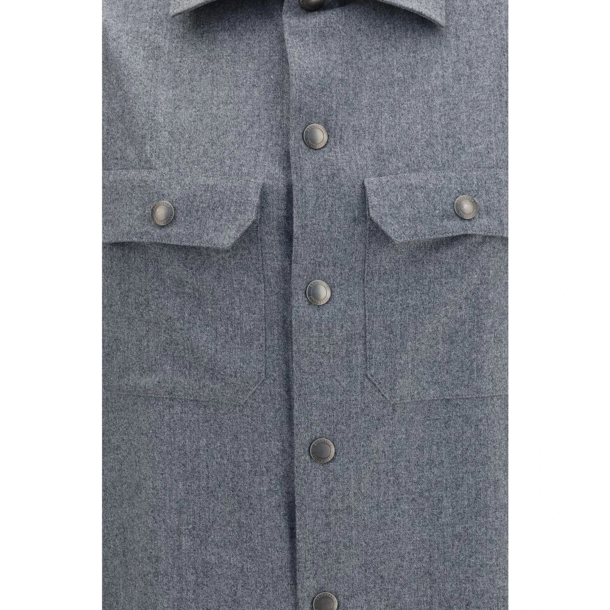 Gray Wool Oves Aries Shirt